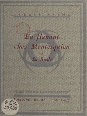 cover image of En flânant chez Montesquieu à La Brède